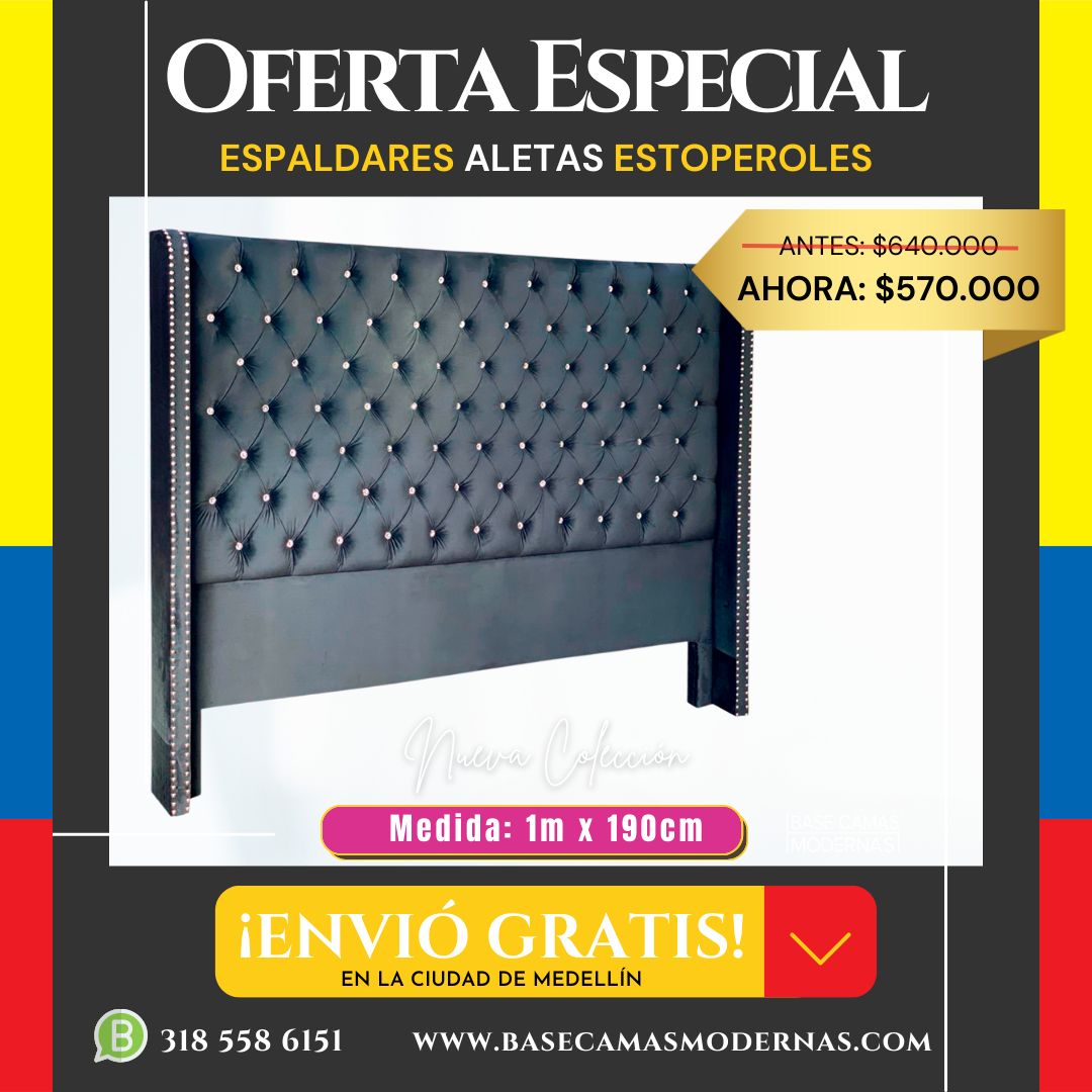 #colchones #colchonesmedellin #basecamas #basecamasmedellin #camas #camasmedellin #camasmodernas #basecamasmodernas #espaldares #espaldaresdecamas #muebles